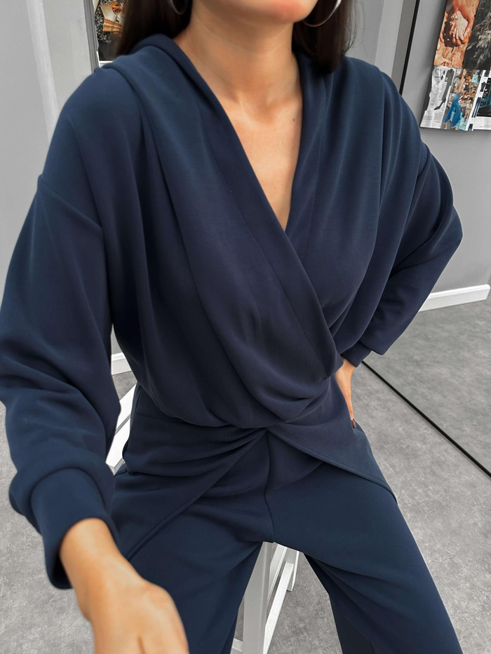 Anvelop Kesim Kapüşonlu Sweatshirt