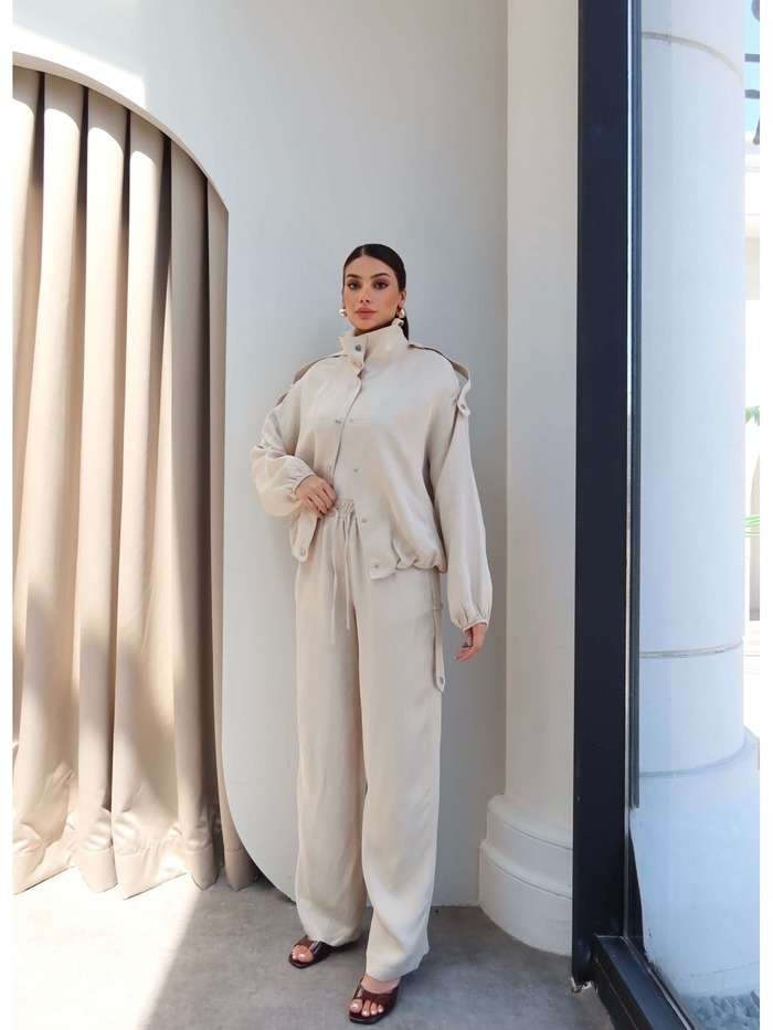 Apoletli Bomber Ceket Pantolon Takım