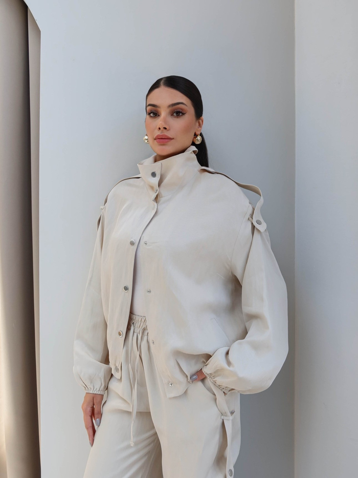 Apoletli Bomber Ceket Pantolon Takım