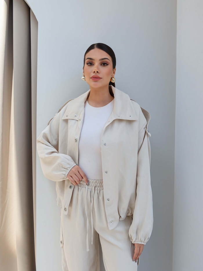 Apoletli Bomber Ceket Pantolon Takım