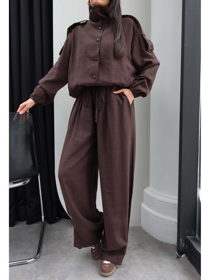 Apoletli Bomber Ceket Takım