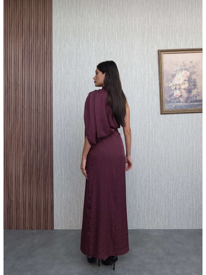 Asimetrik Drapeli Elbise E.H Collection