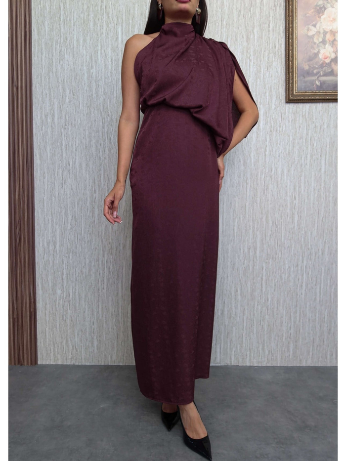 Asimetrik Drapeli Elbise E.H Collection