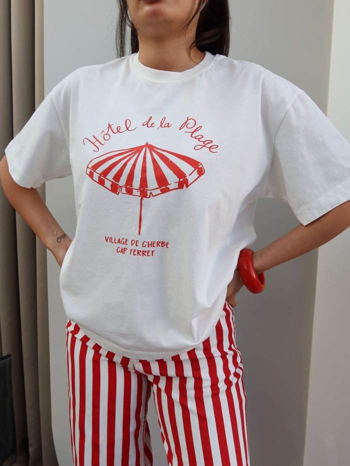 Baskı Desenli Oversize Tshirt