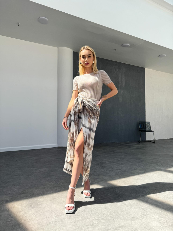 Batik Desenli Anvelop Etek