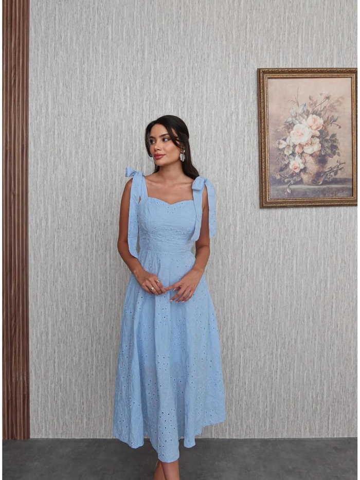 Bebemavi Nakış İşlemeli Elbise