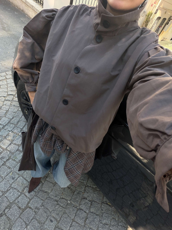 Bel Büzgülü Düğmeli Trench