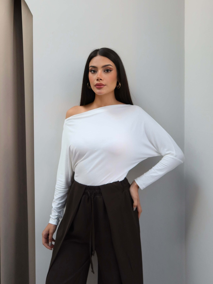 Bel Lastikli Kapama Detay Pantolon