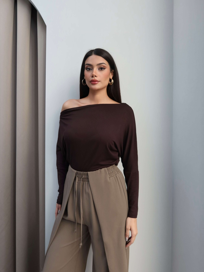 Bel Lastikli Kapama Detay Pantolon
