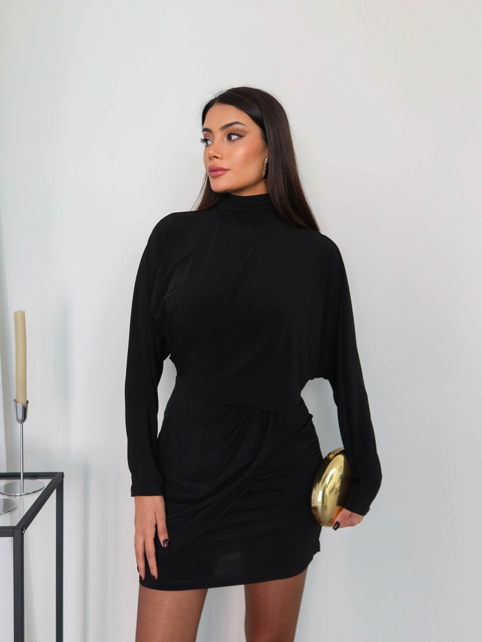 Belden Oturtmalı Drapeli Mini Elbise E.H Collection