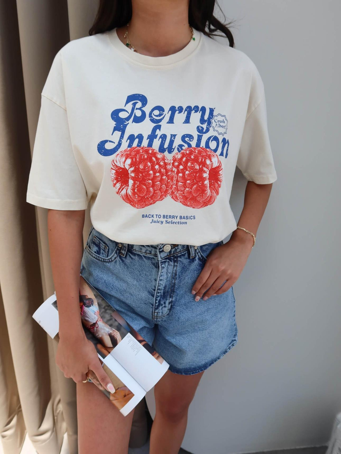 Berry Baskılı T-Shirt