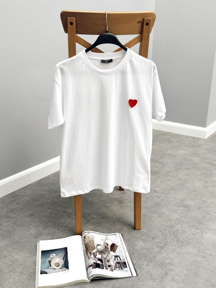 Beyaz Kalpli Oversize Tshirt