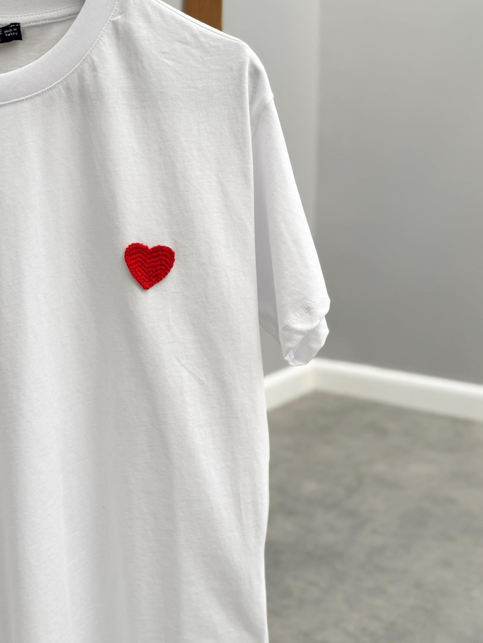 Beyaz Kalpli Oversize Tshirt
