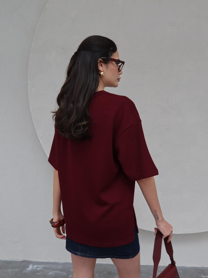 Bisiklet Yaka Modal T-Shirt