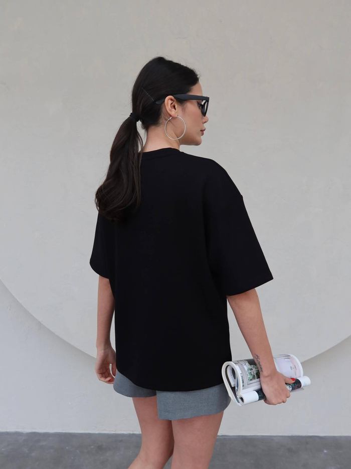 Bisiklet Yaka Modal T-Shirt