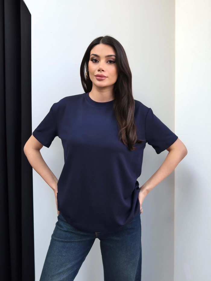 Bisiklet Yaka Modal Tshirt