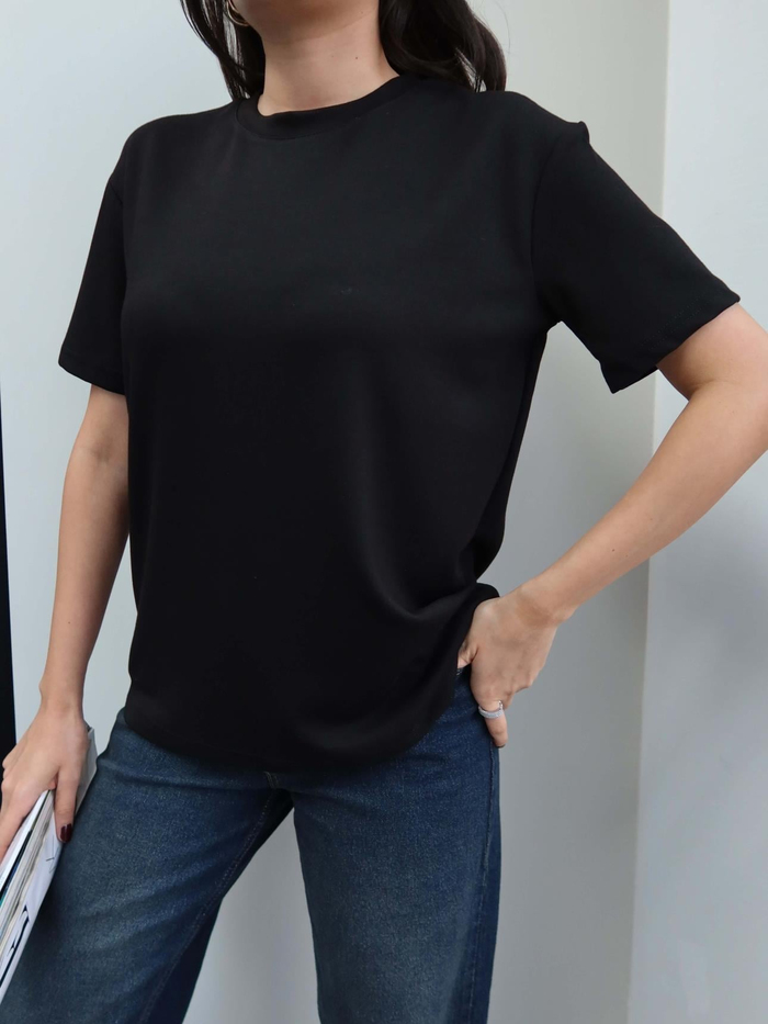 Bisiklet Yaka Modal Tshirt