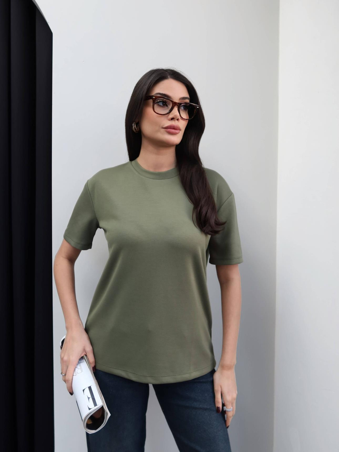 Bisiklet Yaka Modal Tshirt