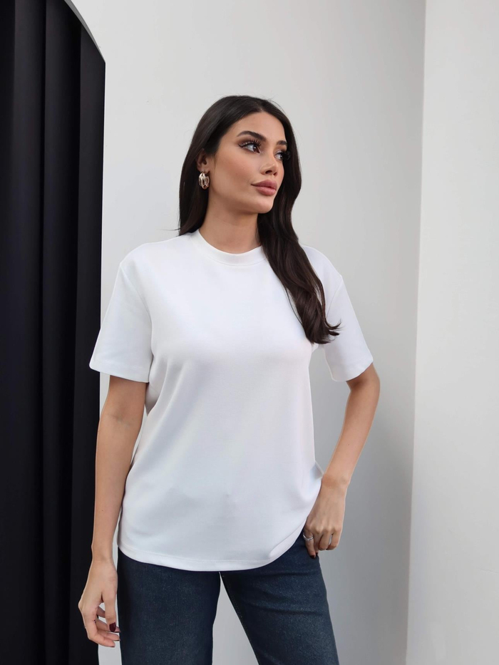 Bisiklet Yaka Modal Tshirt