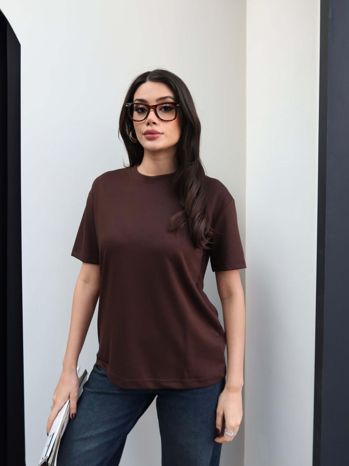 Bisiklet Yaka Modal Tshirt