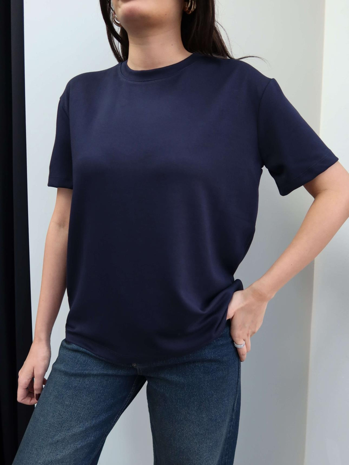 Bisiklet Yaka Modal Tshirt