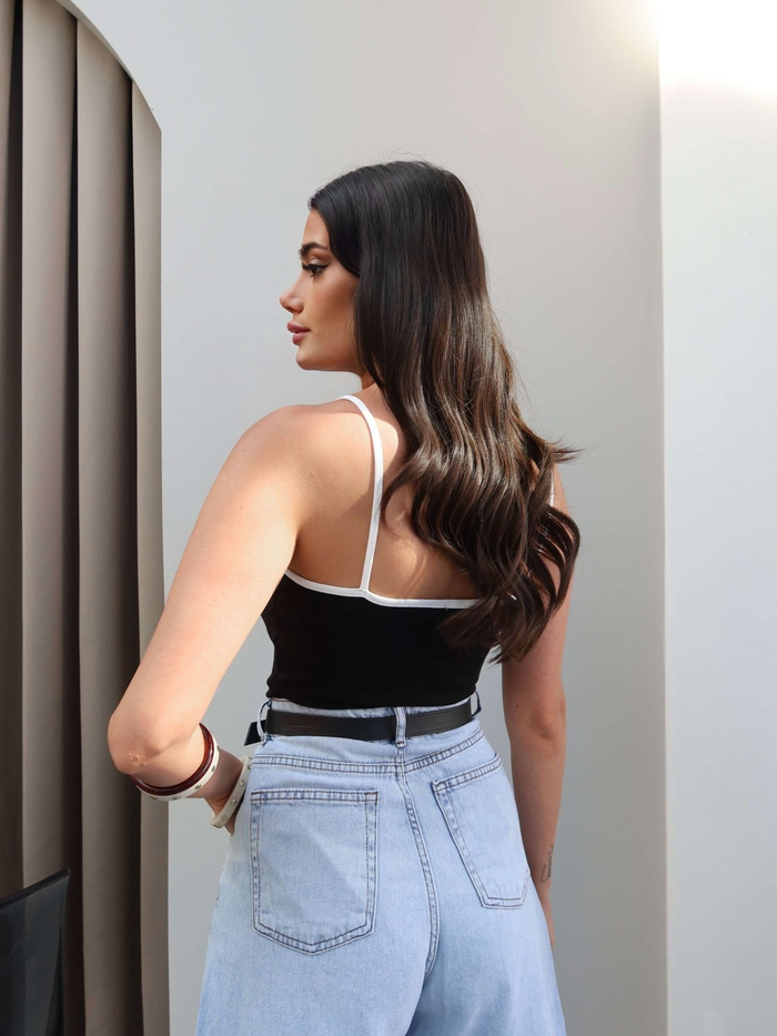 Biye Askılı Crop Atlet