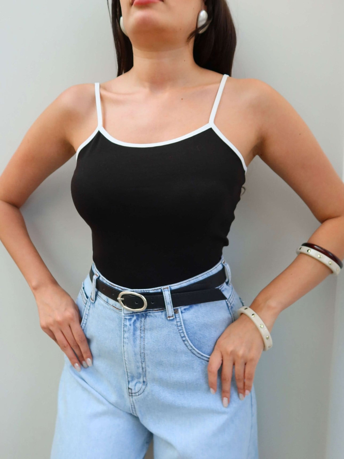 Biye Askılı Crop Atlet
