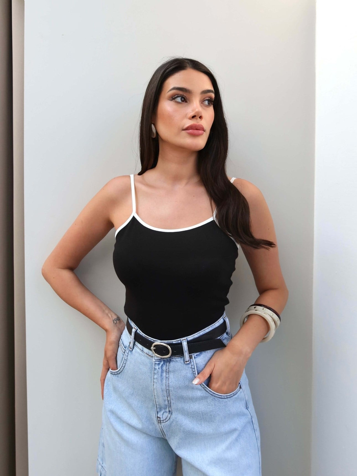 Biye Askılı Crop Atlet