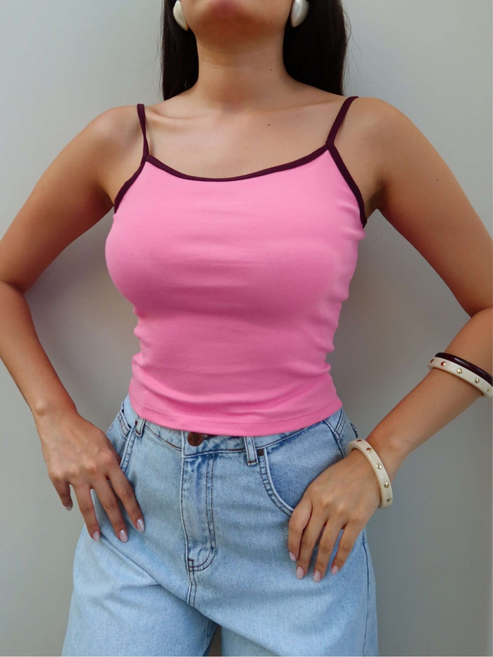 Biye Askılı Crop Atlet