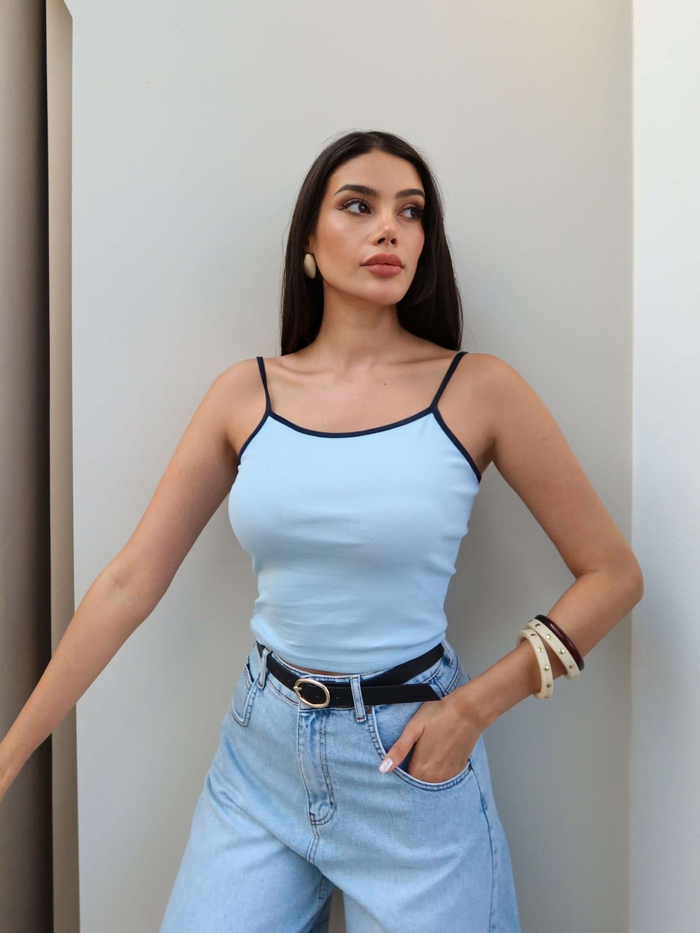 Biye Askılı Crop Atlet