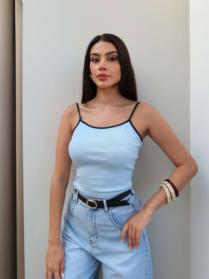 Biye Askılı Crop Atlet