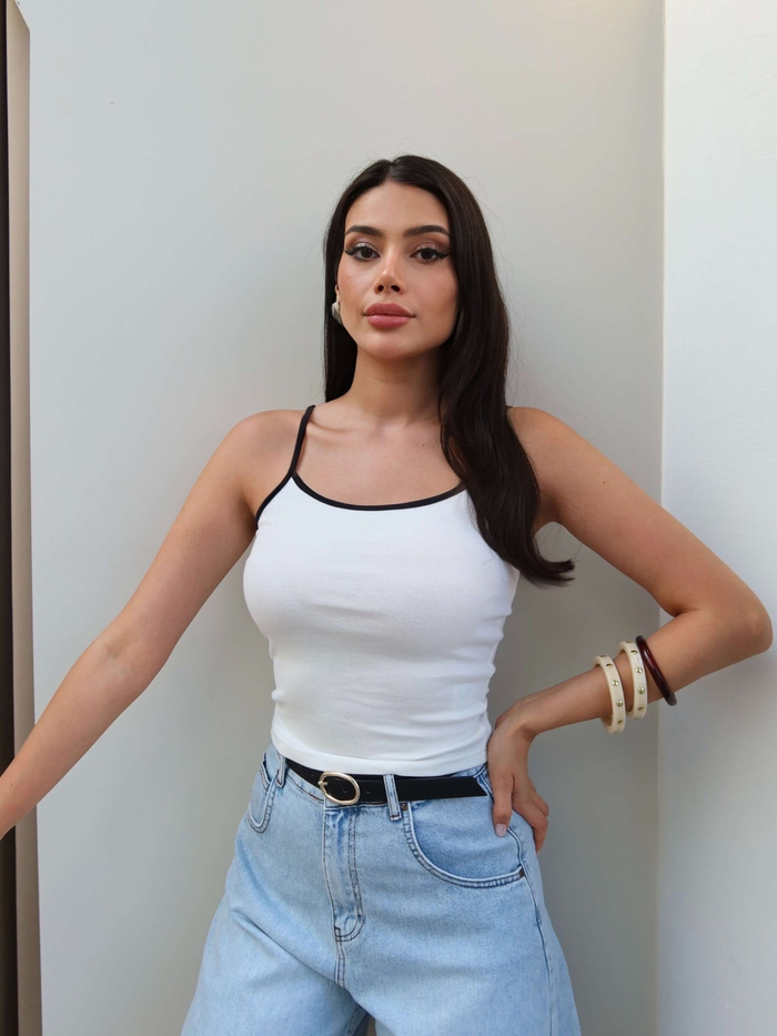 Biye Askılı Crop Atlet