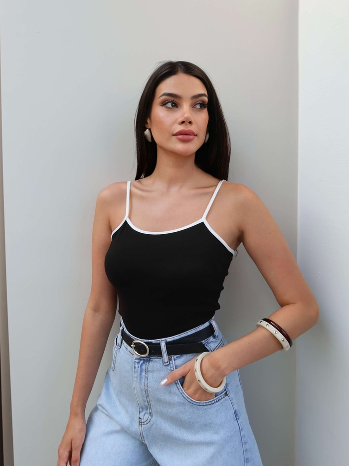 Biye Askılı Crop Atlet