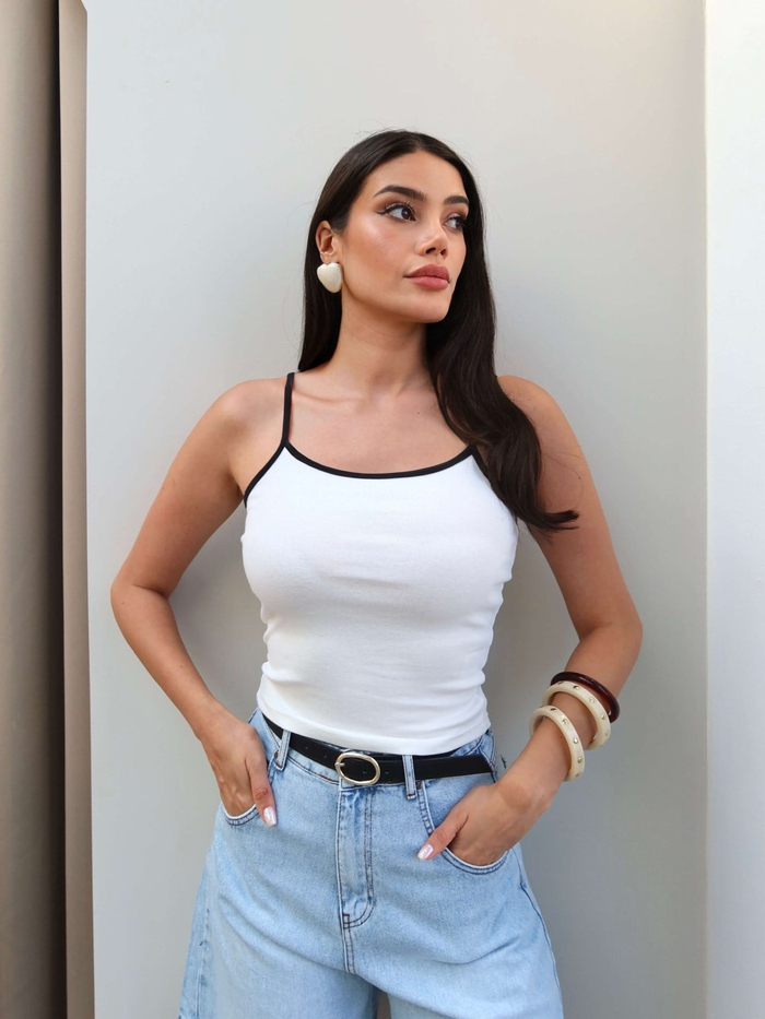 Biye Askılı Crop Atlet