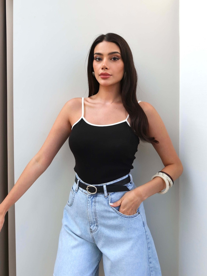 Biye Askılı Crop Atlet