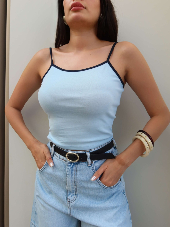 Biye Askılı Crop Atlet