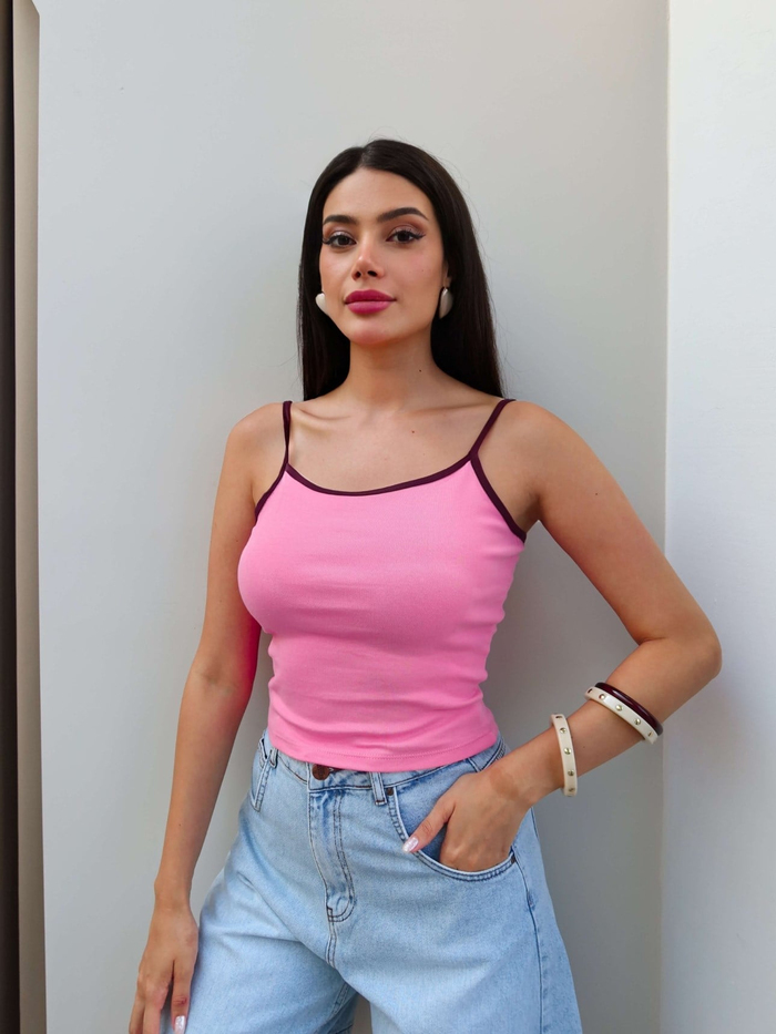 Biye Askılı Crop Atlet
