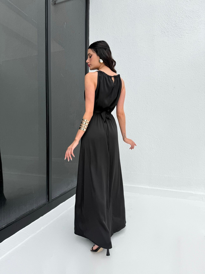 Black Belden Bağlamalı Elbise
