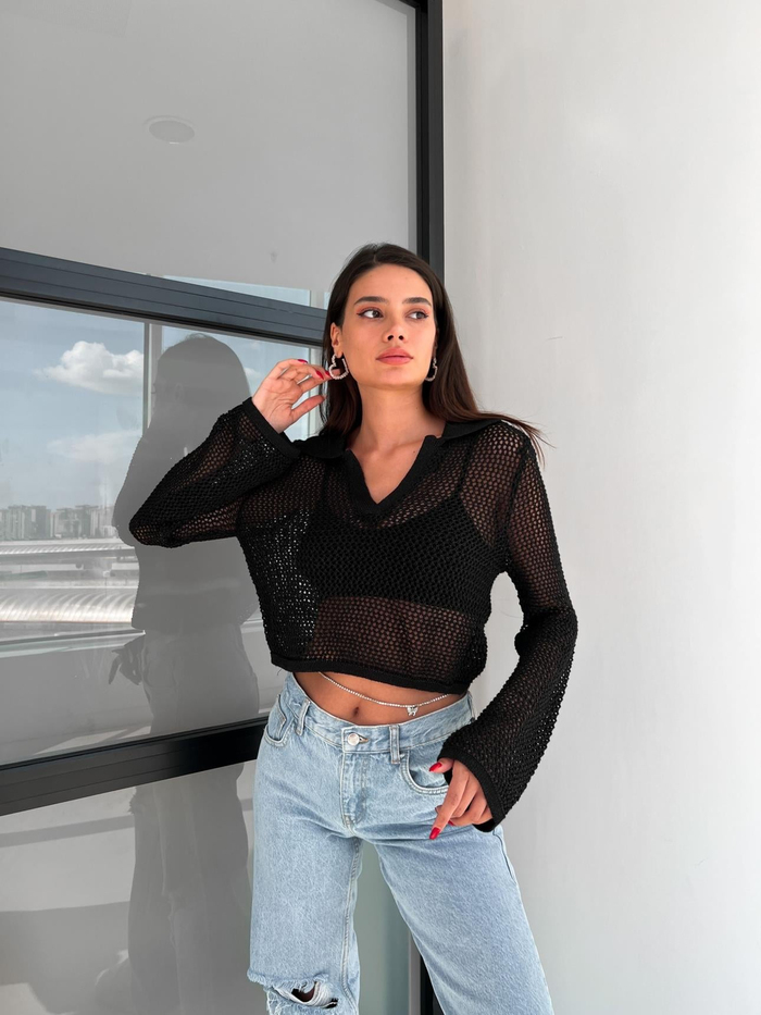 Black Silvery Ajurlu Kazak