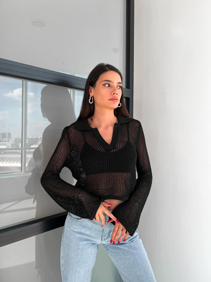 Black Silvery Ajurlu Kazak