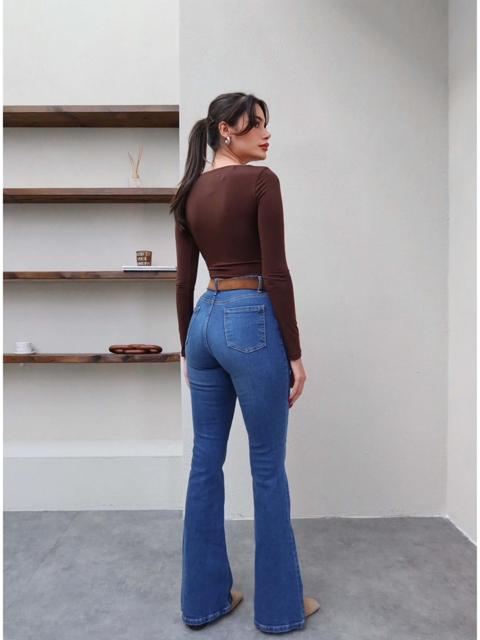Blue İspanyol Paça Jean