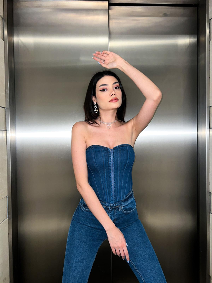 Blue Korse Kot Büstiyer