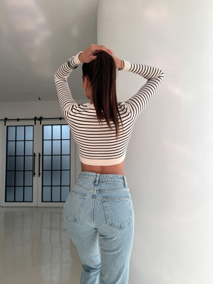 Blue Lexa Mom Jean