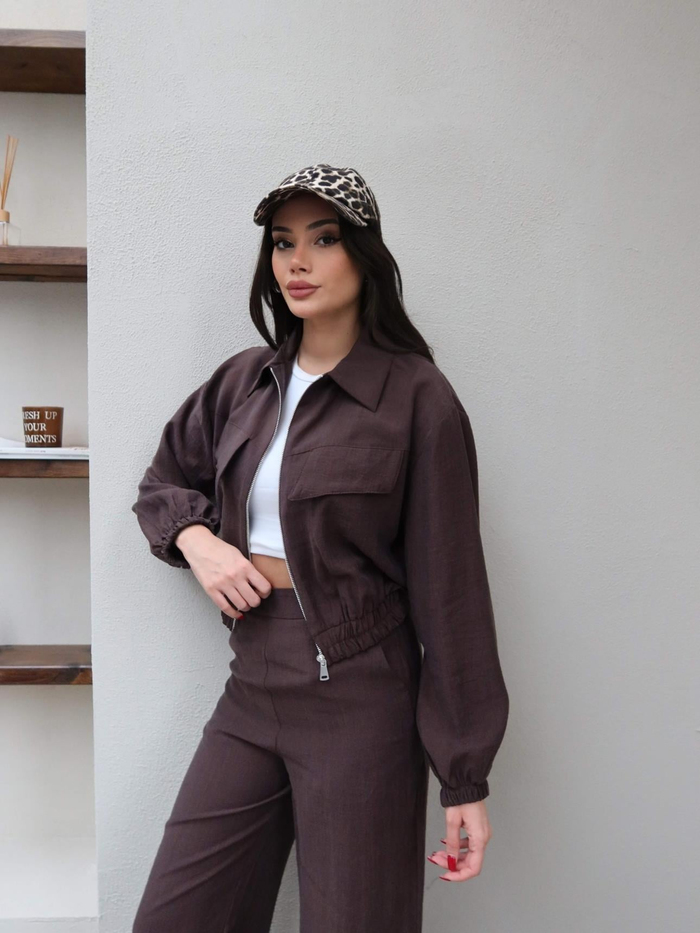 Bomber Ceket Pantolon Takım