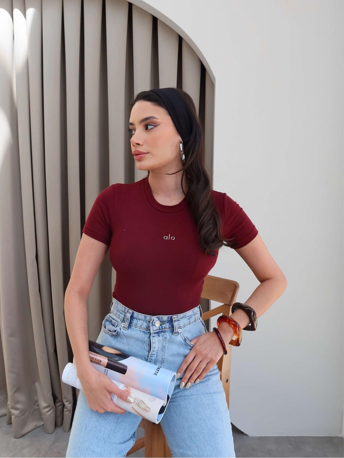 Bordo Orj Crop Top