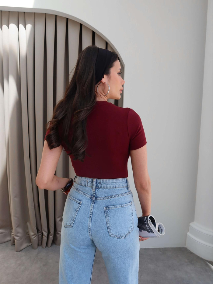 Bordo Orj Crop Top