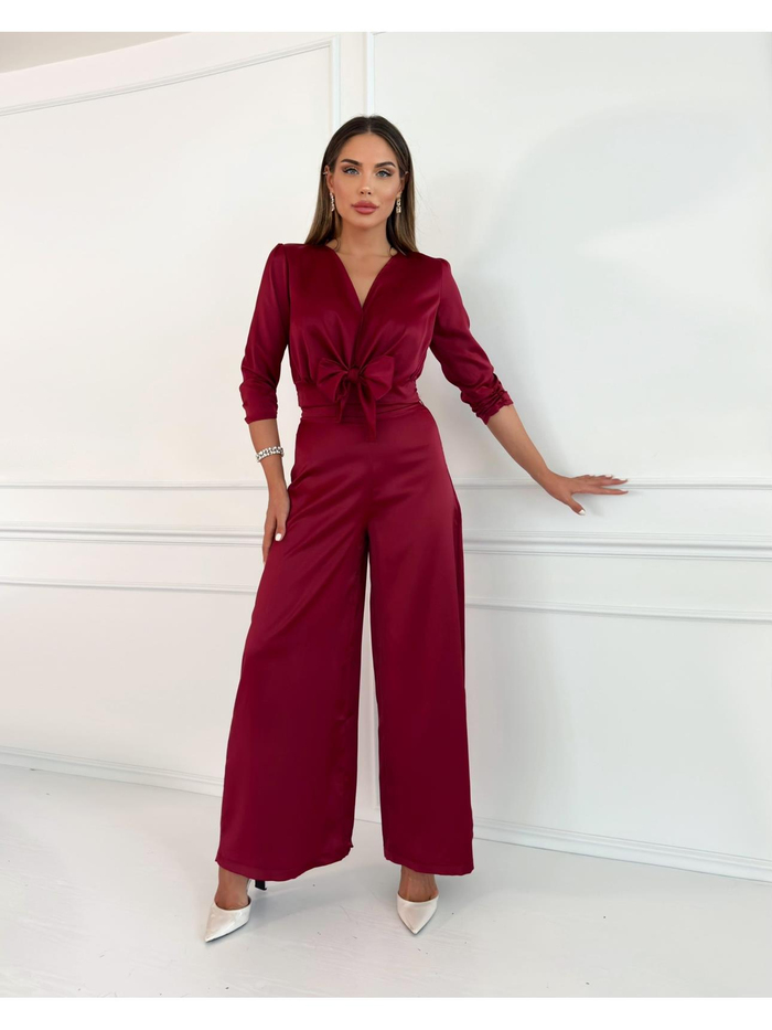 Bordo Saten Dual Takım