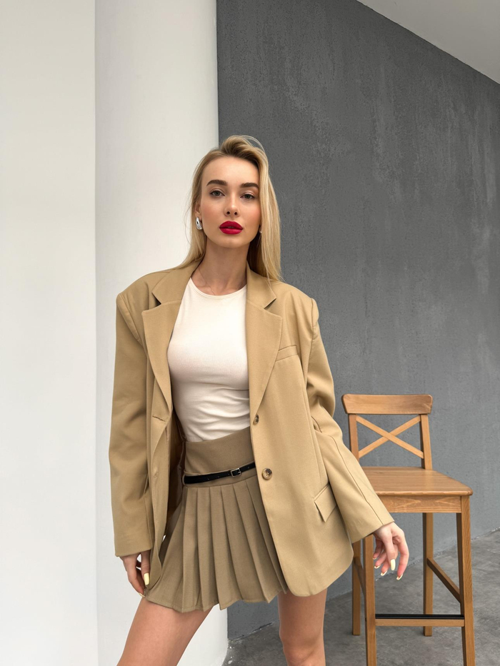Cappucino Oversize Ceket