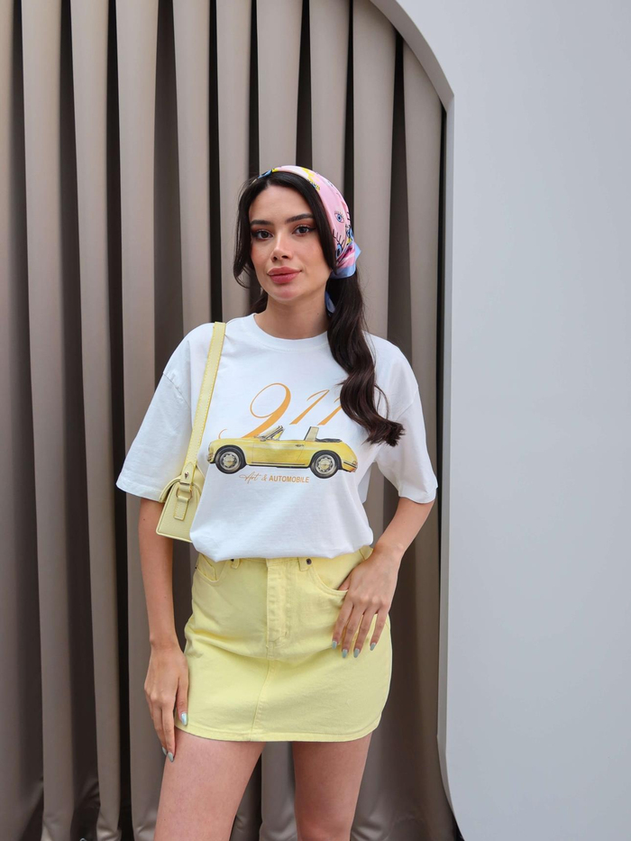 Car Baskı T-Shirt