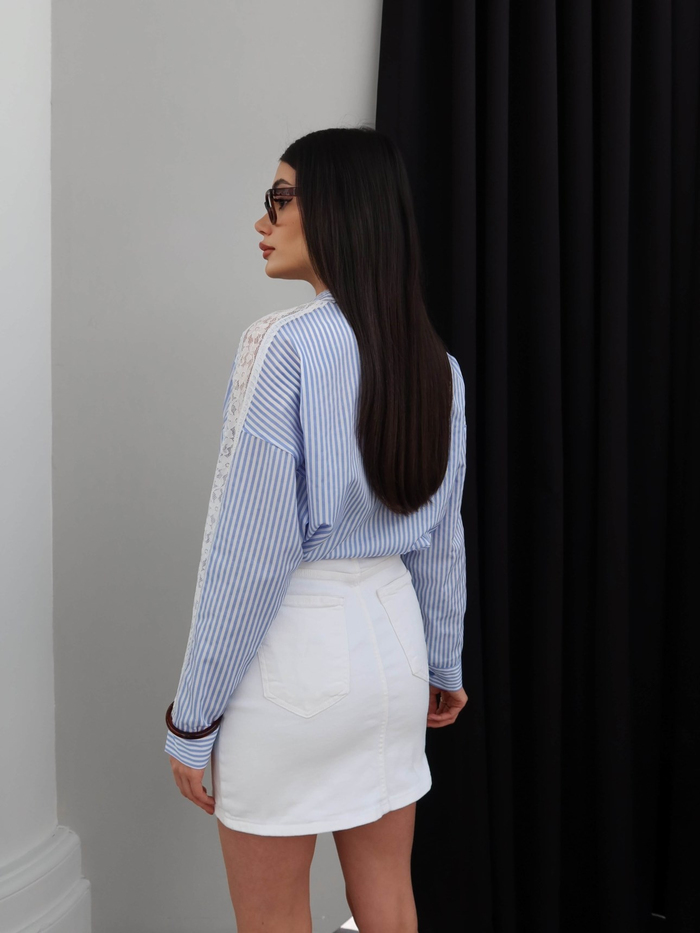 Cepli Denim Mini Etek